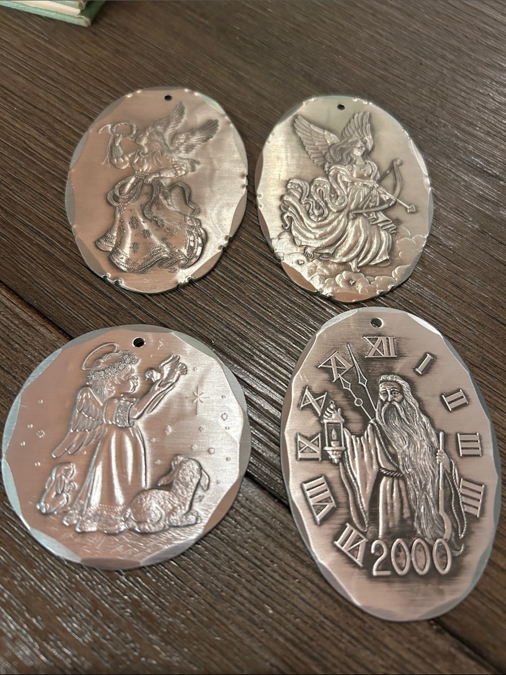 Wendell August ornaments angels and patriarch of time 2 collectors guild